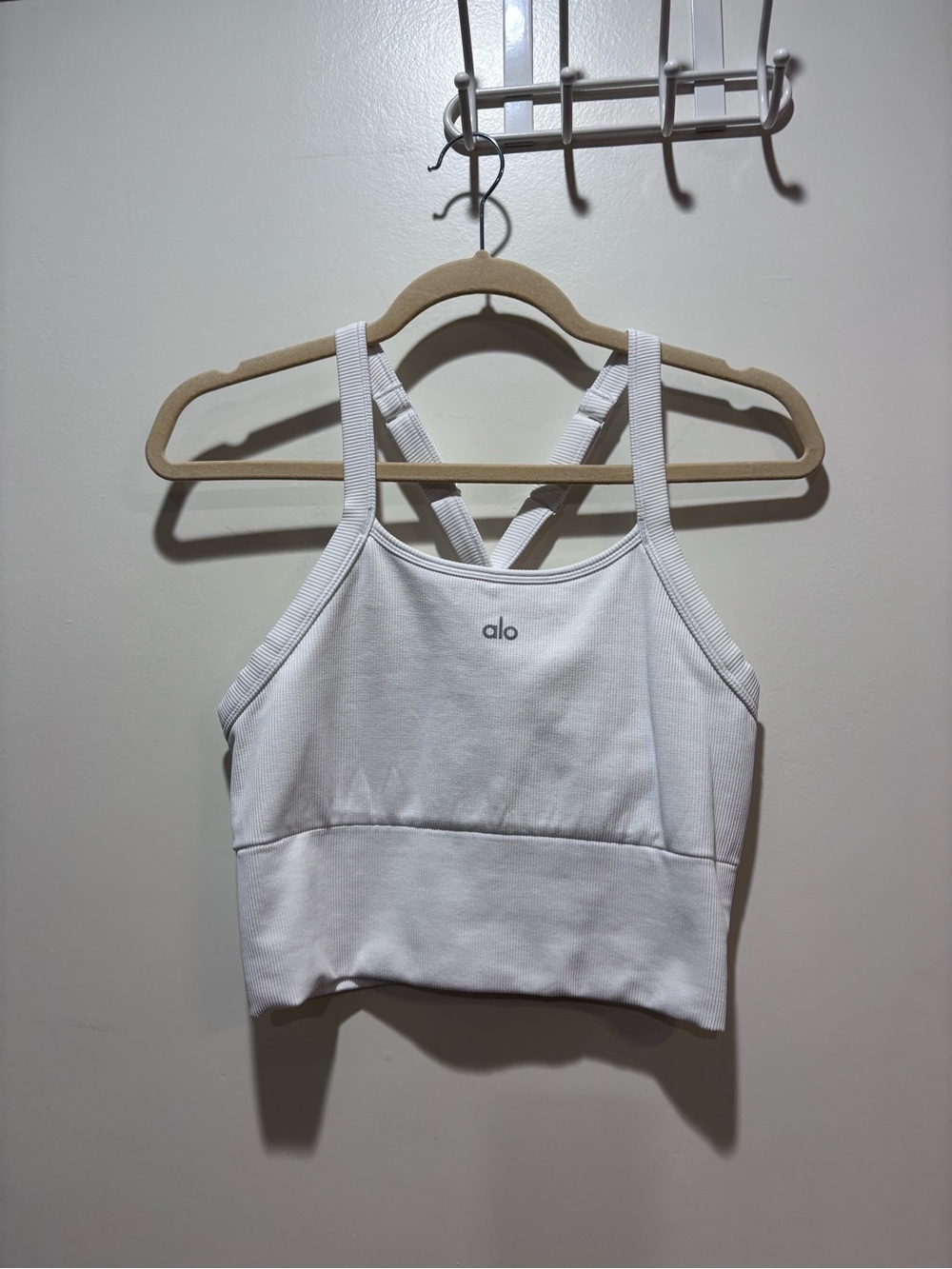 ALO Yoga Favorite ribbed-knit cropped tank top